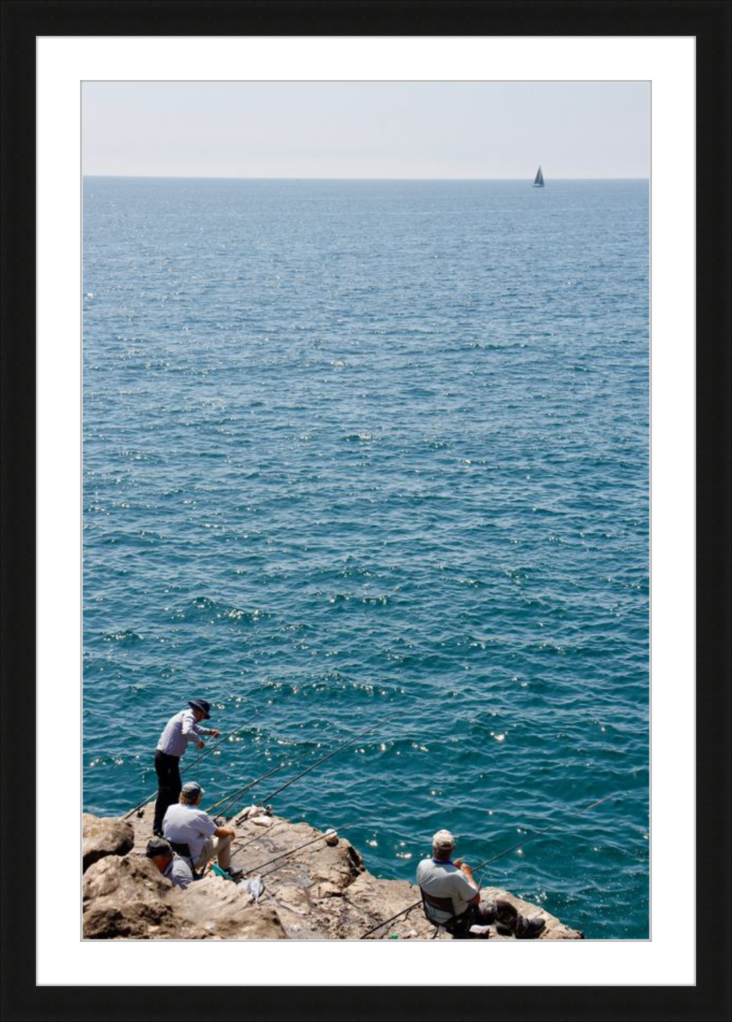 Lisboa Fishermen - High Quality Photography Print (Frame Included)