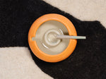 Contemporary orange sculptural ashtray – perfect as a stylish home accent, coffee table topper, or multifunctional tray.