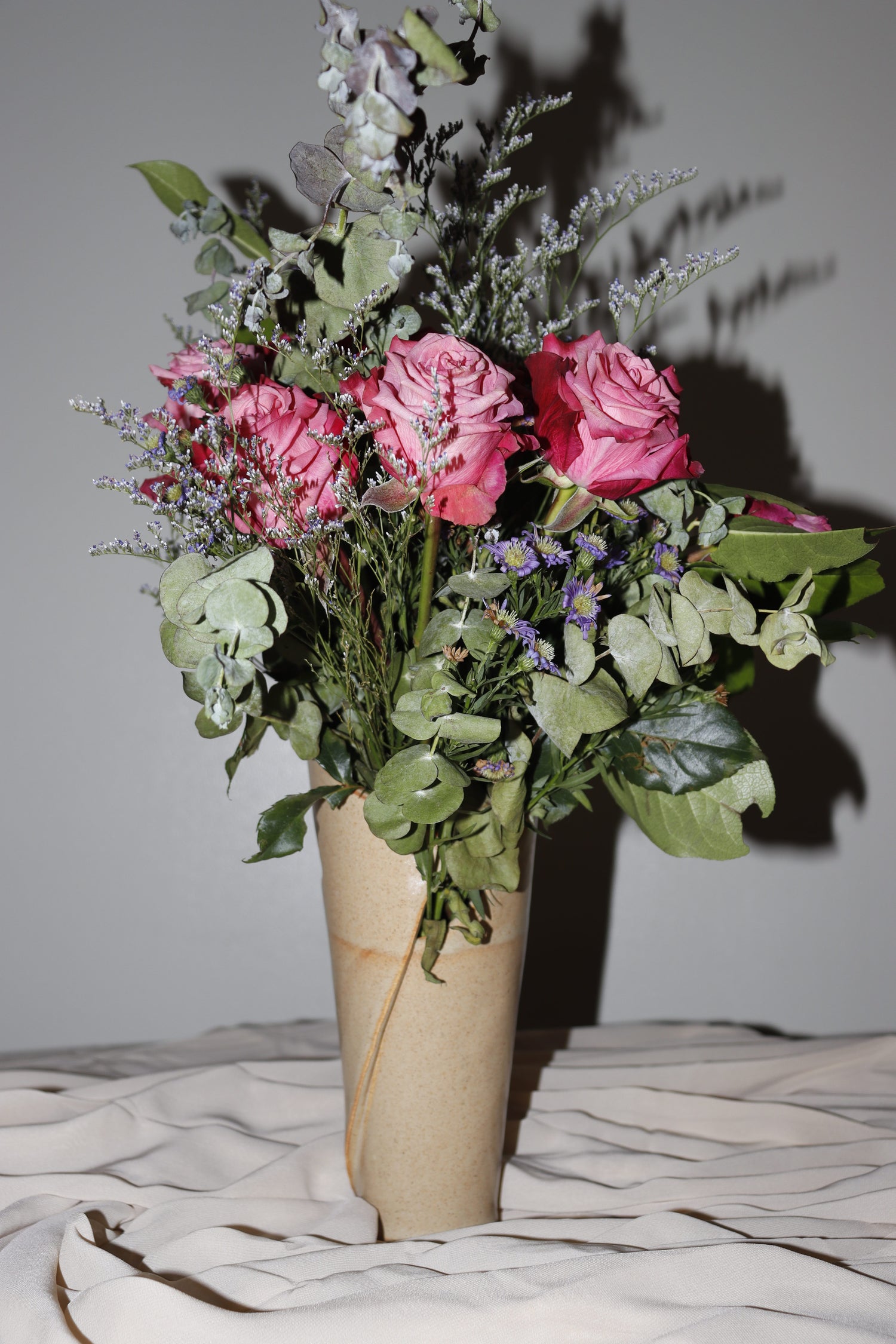 Sculpted Vase - Brown Sand