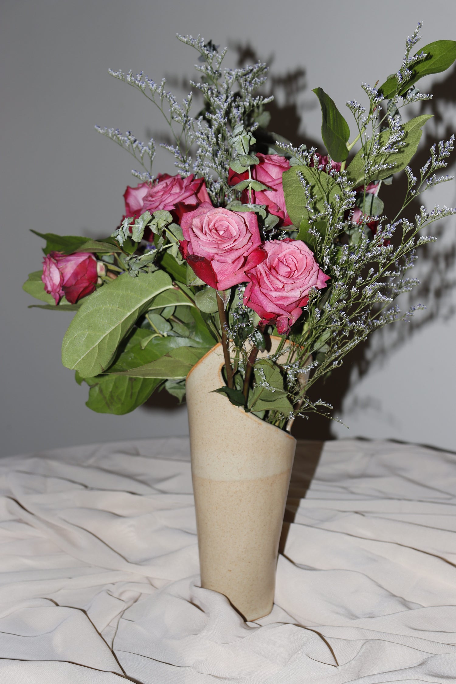 Sculpted Vase - Brown Sand