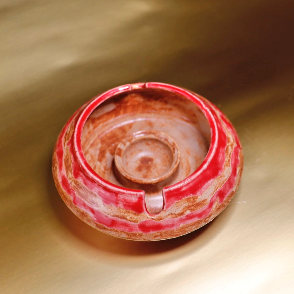 Luxury Red and Brown Ashtray for homeware design 