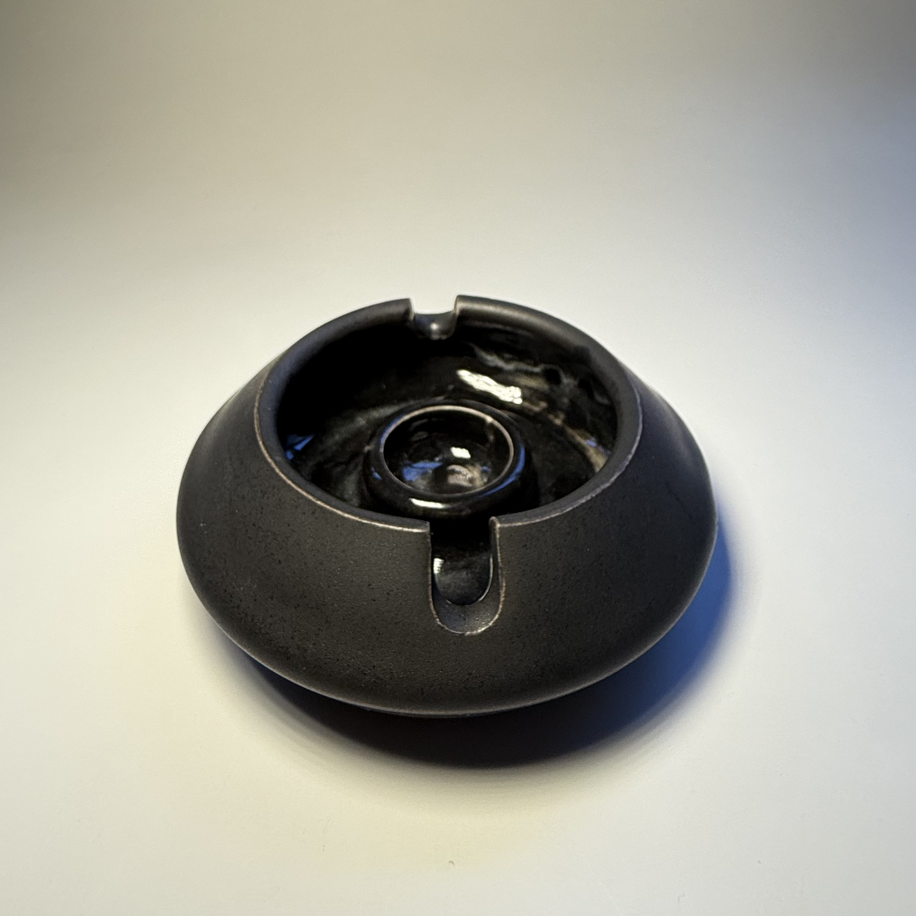 Luxury handmade ashtray with a sleek, decorative design  