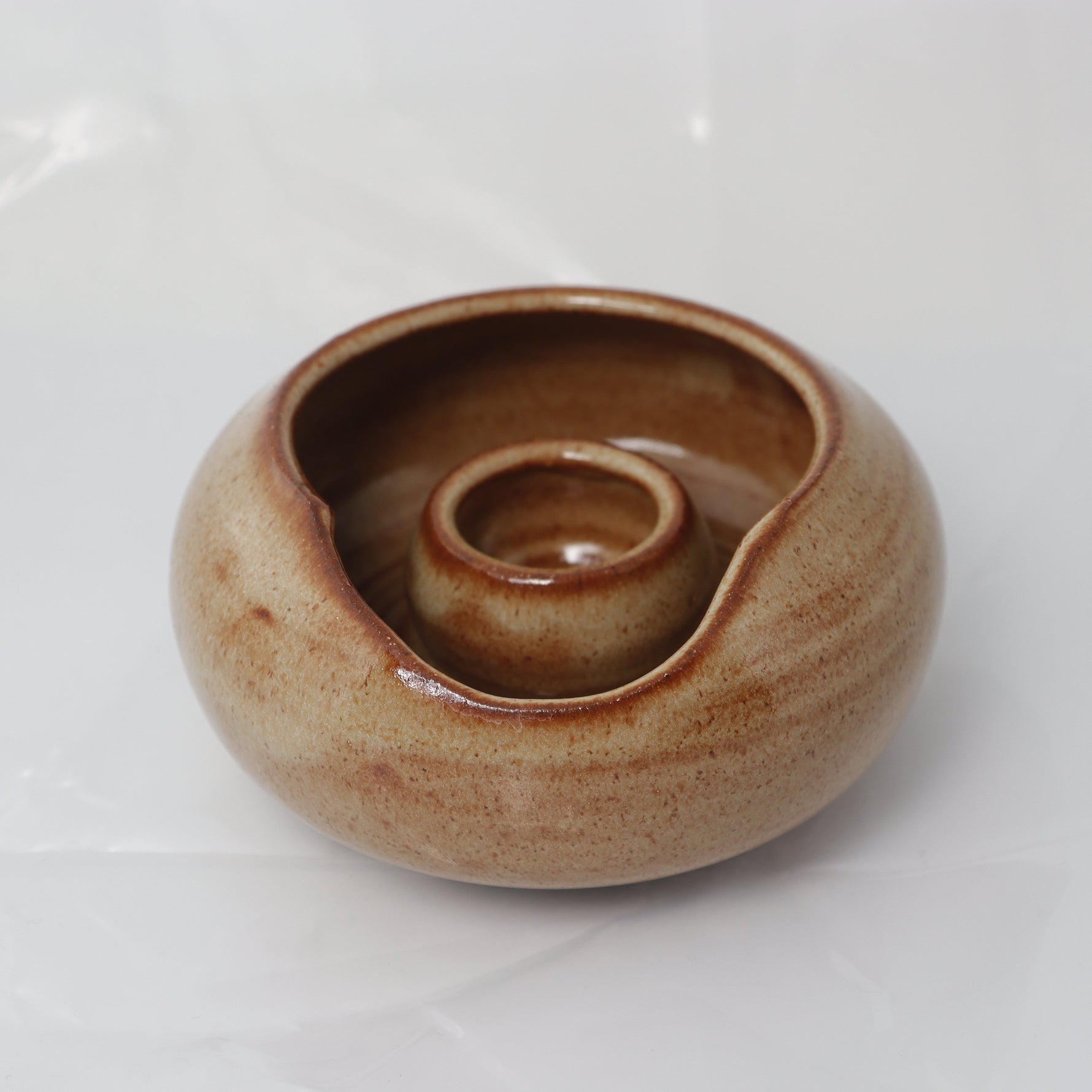 Rustic brown ashtray, mens gift ideas, coffee table decor 