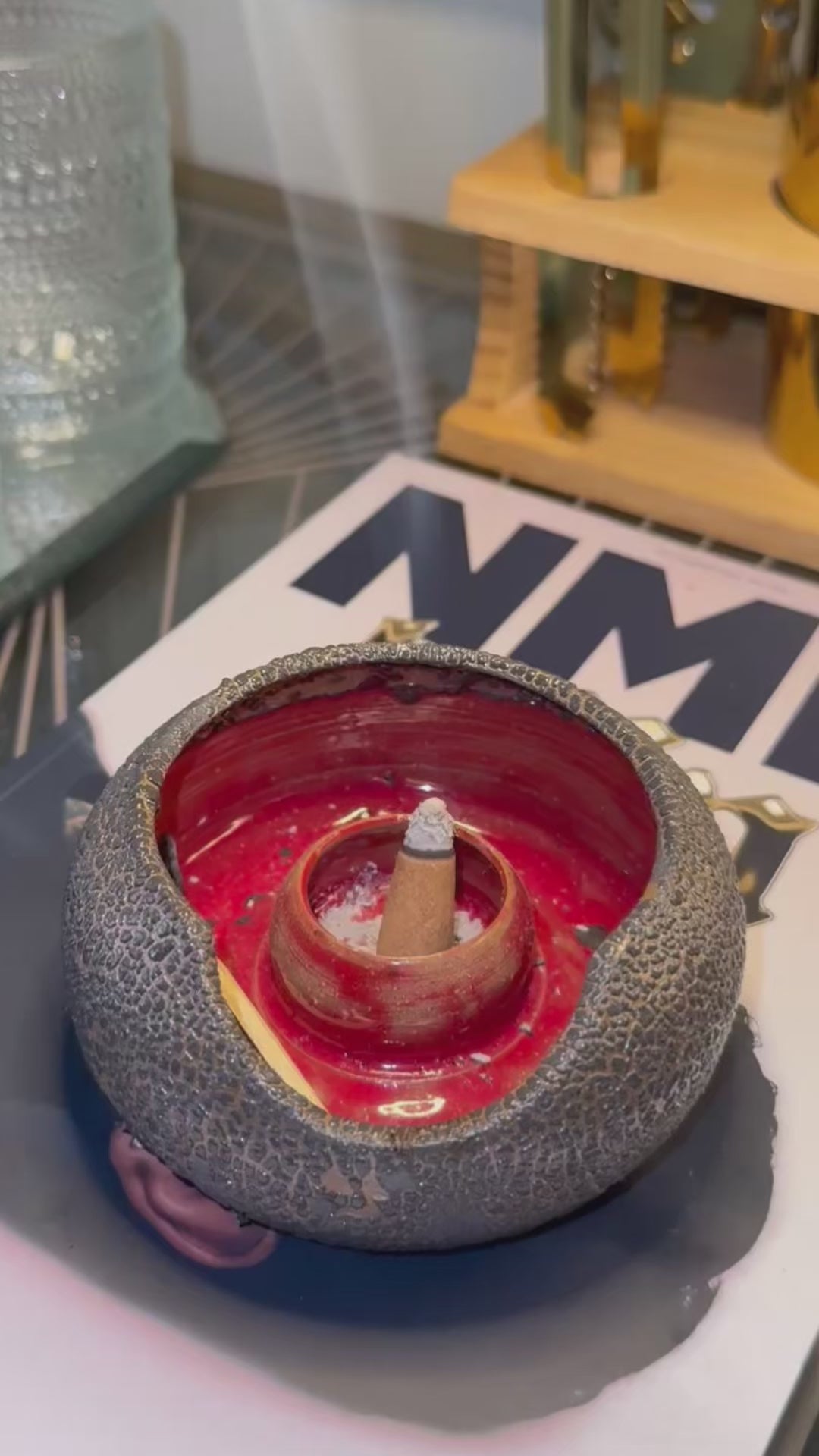 Incense Cone Holder- Volcano